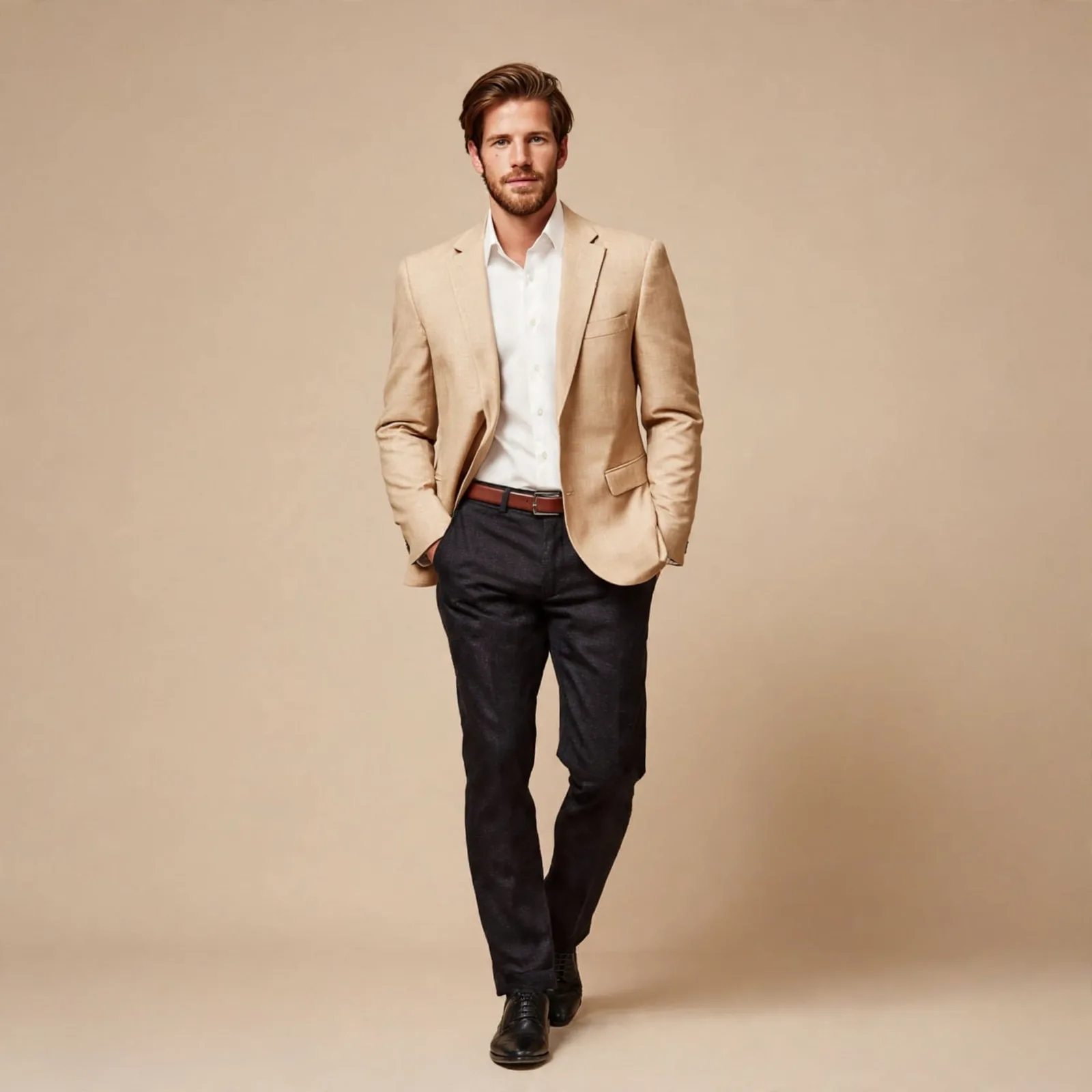 Classic 2-Piece Suit Sand Beige