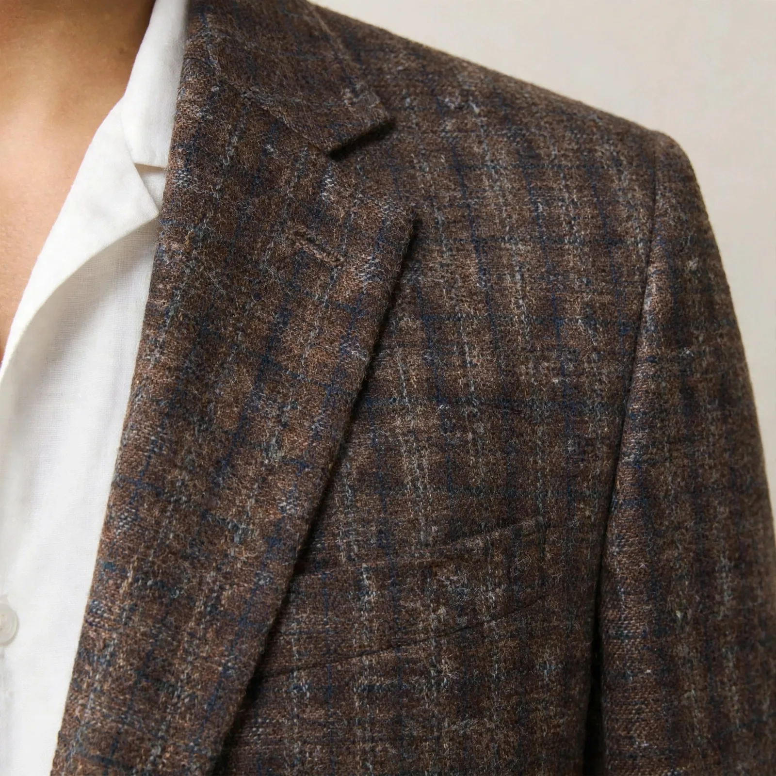 Brown Heritage Check Tweed 2-Piece Suit 5
