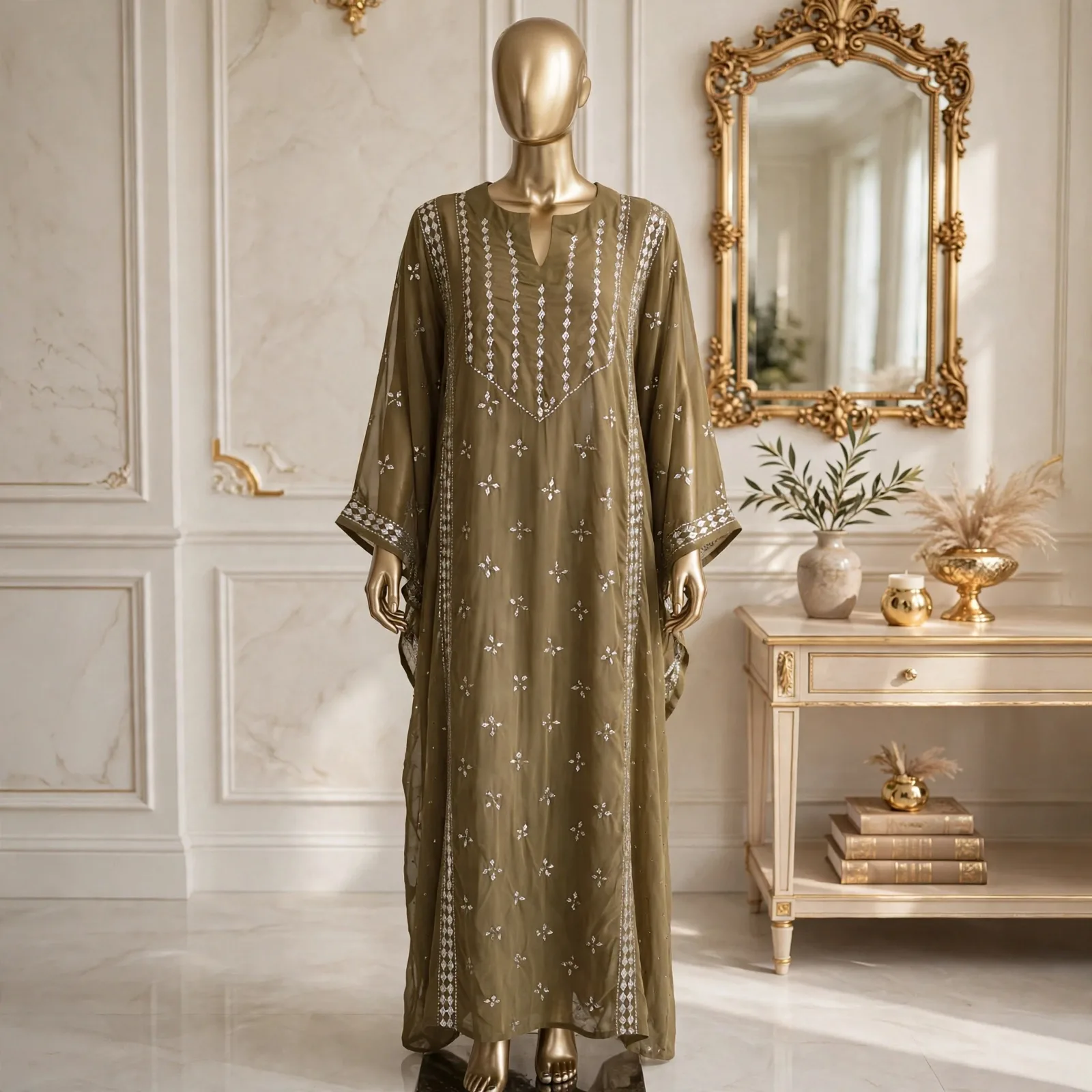 Olive Mukesh Kaftan